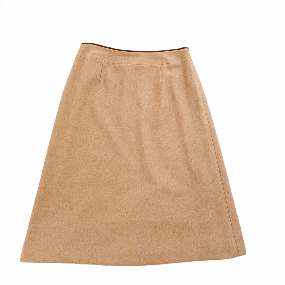 Talbots a-line skirt made in Italy pure camel hair